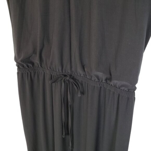 NWT Chico's $119 Knit Kit COLORBLOCK Maxi Dress Size S Women's Black Cap Sleeves - Picture 10 of 11